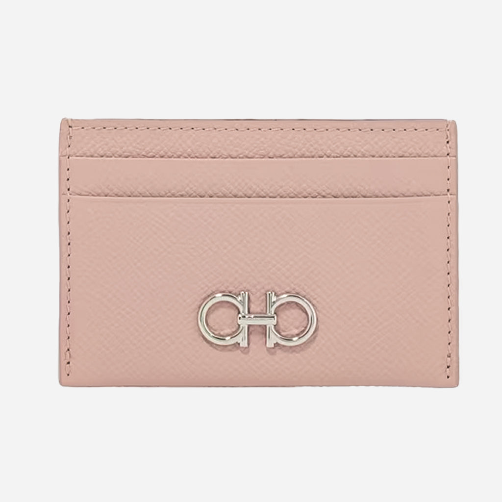 Porta Tarjeta Dama Rosada Cuero T-Unic