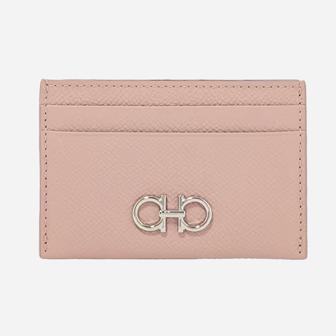 Porta Tarjeta Dama Rosada Cuero T-Unic