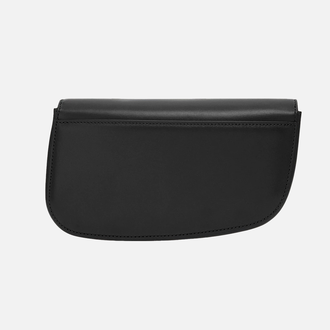 Bolso Fiamma Dama Negro de Cuero Lujo