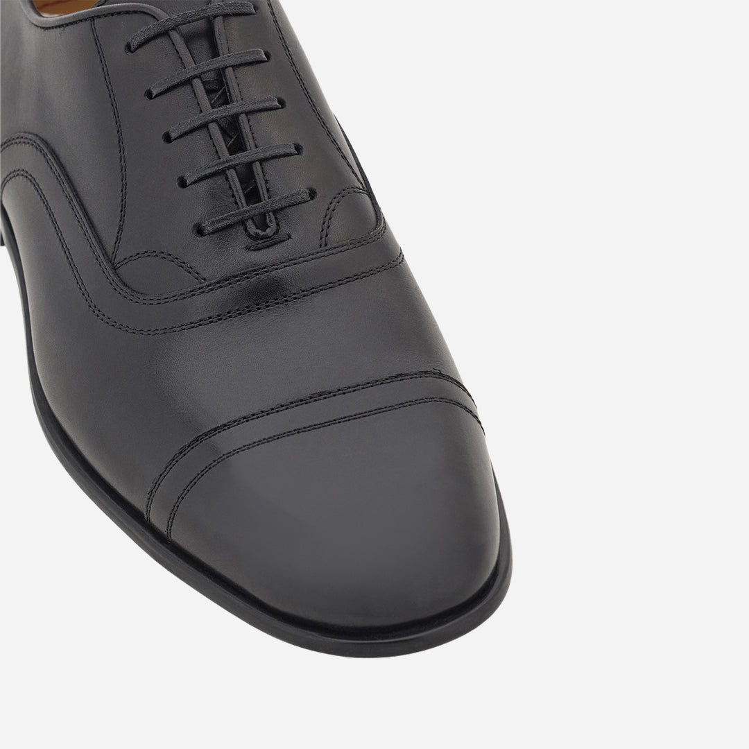 Mocasín Negro Cordones Gaccini S.F.