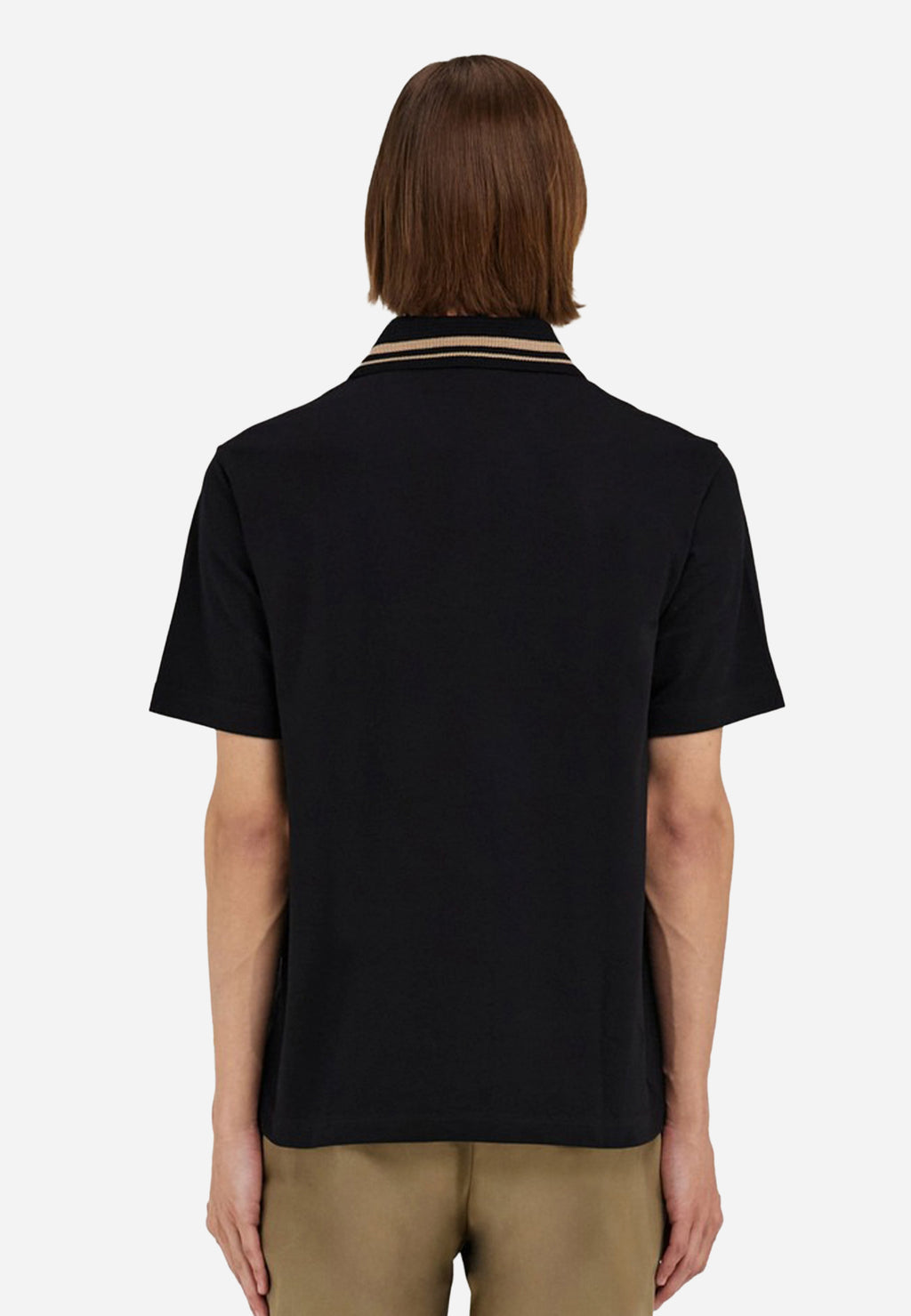 Camiseta Polo Negra Premium S.F.