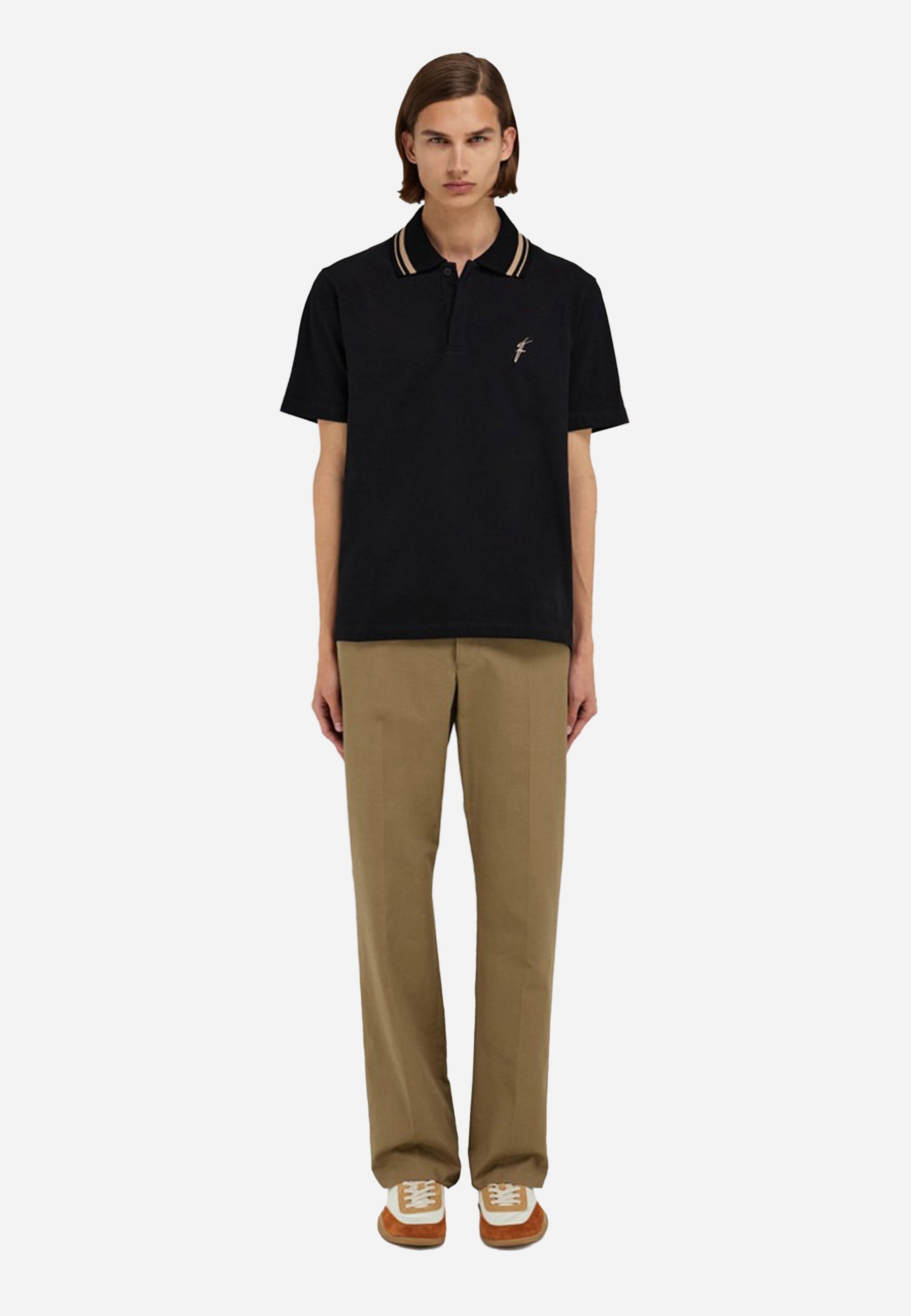 Camiseta Polo Negra Premium S.F.