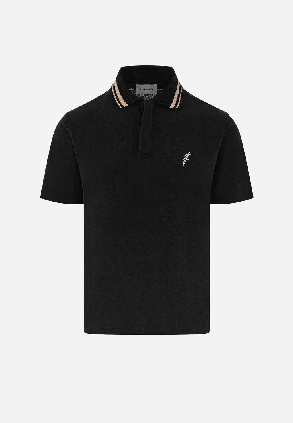 Camiseta Polo Negra Premium S.F.