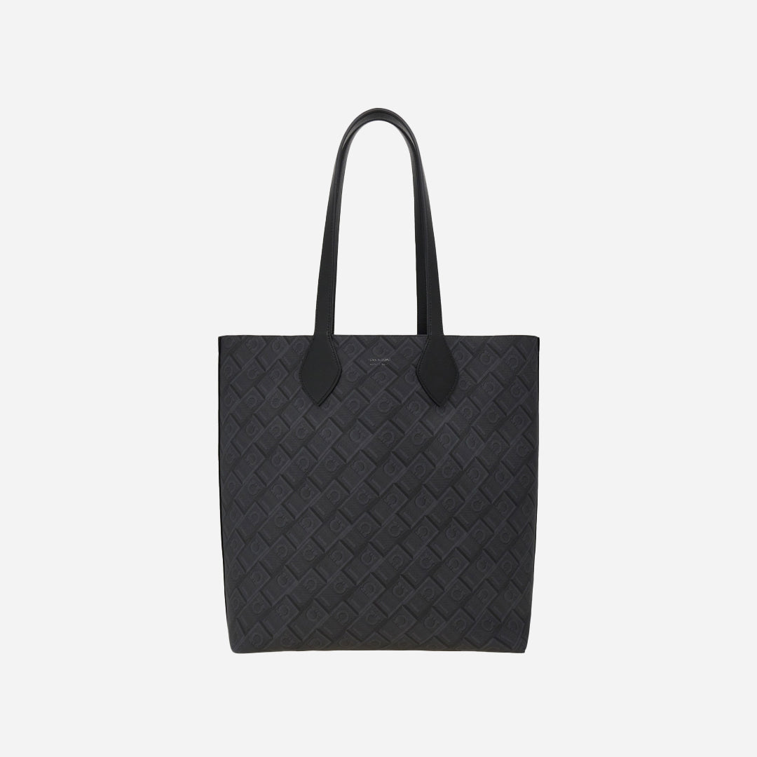 Bolso Dama Tote Reversible Negro S.F.