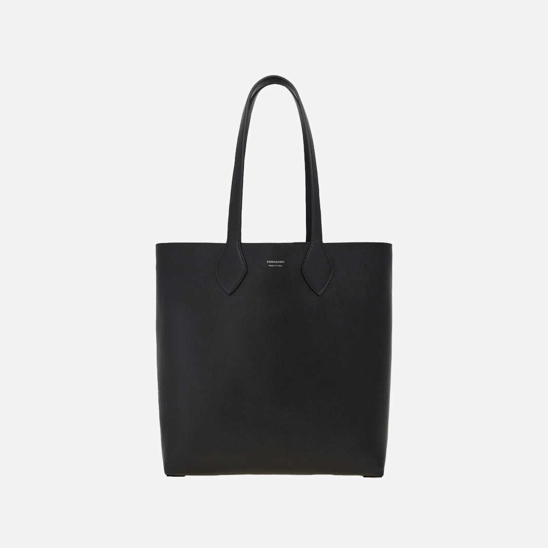 Bolso Dama Tote Reversible Negro S.F.