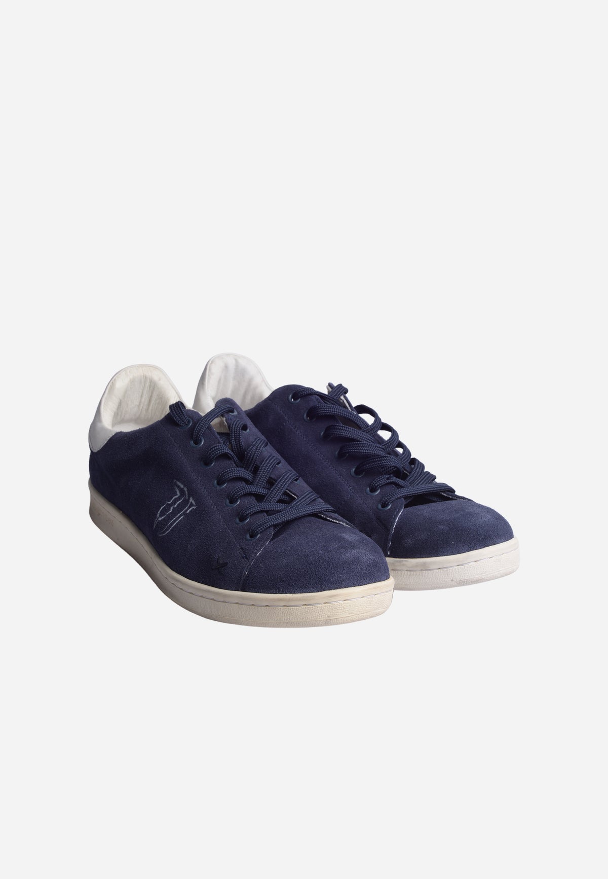 Tenis Casuales De Gamuza Azul Marino T.