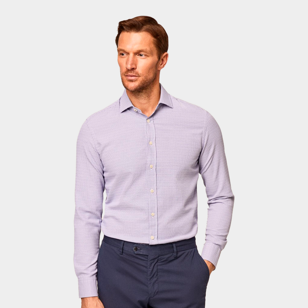 CAMISA HACKETT AZUL 52% COTTON, 48% POLYESTER (HM309413-8AS)
