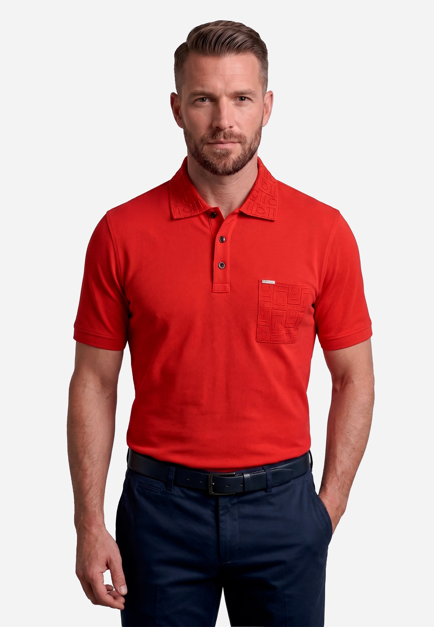 Camiseta Polo Roja Hombre S.F.