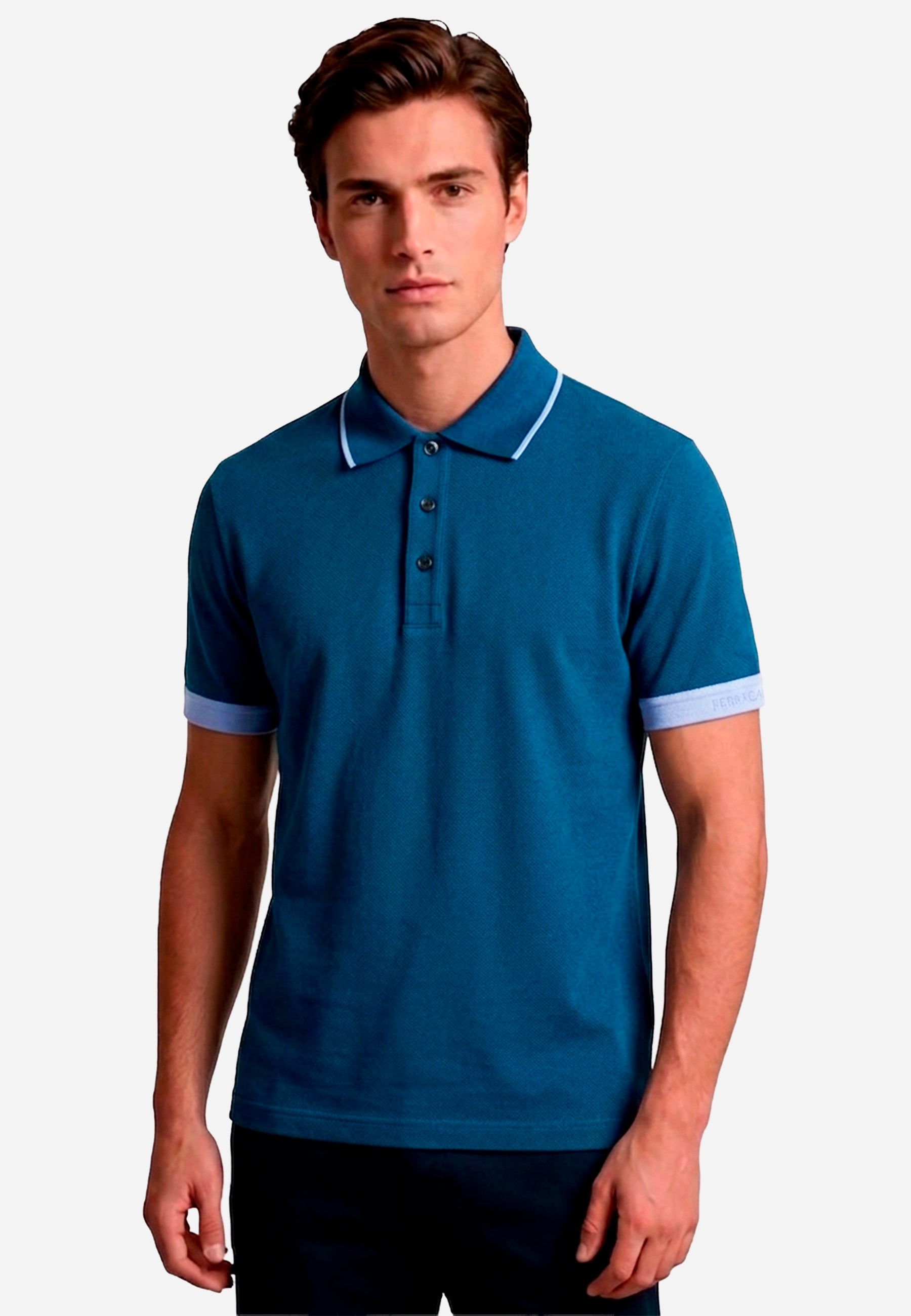 Camiseta Polo Azul Marino Hombre S.F.