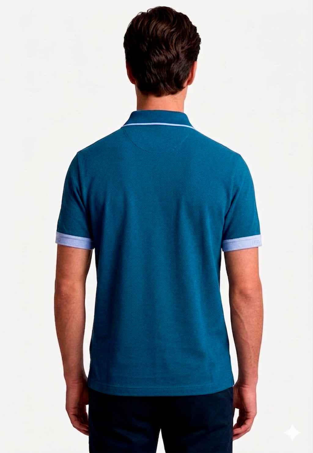 Camiseta Polo Azul Marino Hombre S.F.