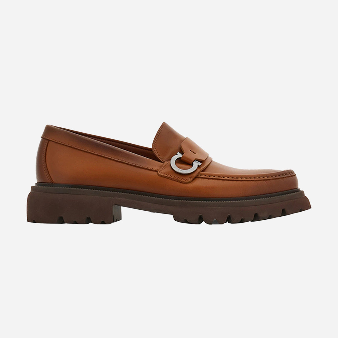 Zapato Mocasines Andover Gancini Café Natural S.F.