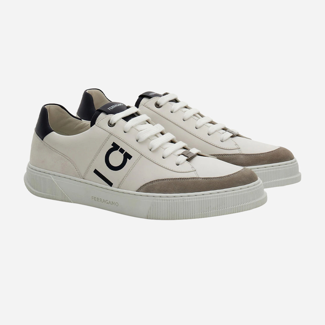 Tenis Low-top Alaska Blanco Detalle Azul S.F.