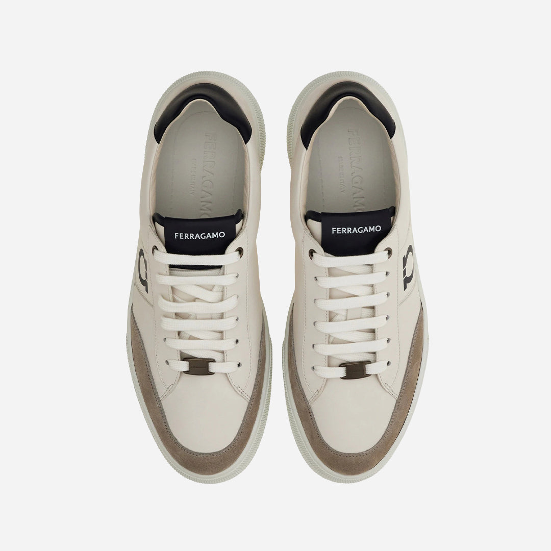 Tenis Low-top Alaska Blanco Detalle Azul S.F.