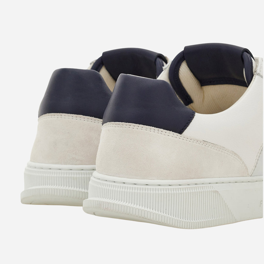 Tenis Low-top Alaska Blanco Detalle Azul S.F.