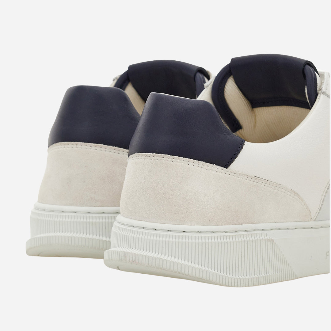 Tenis Low-top Alaska Blanco Detalle Azul S.F.