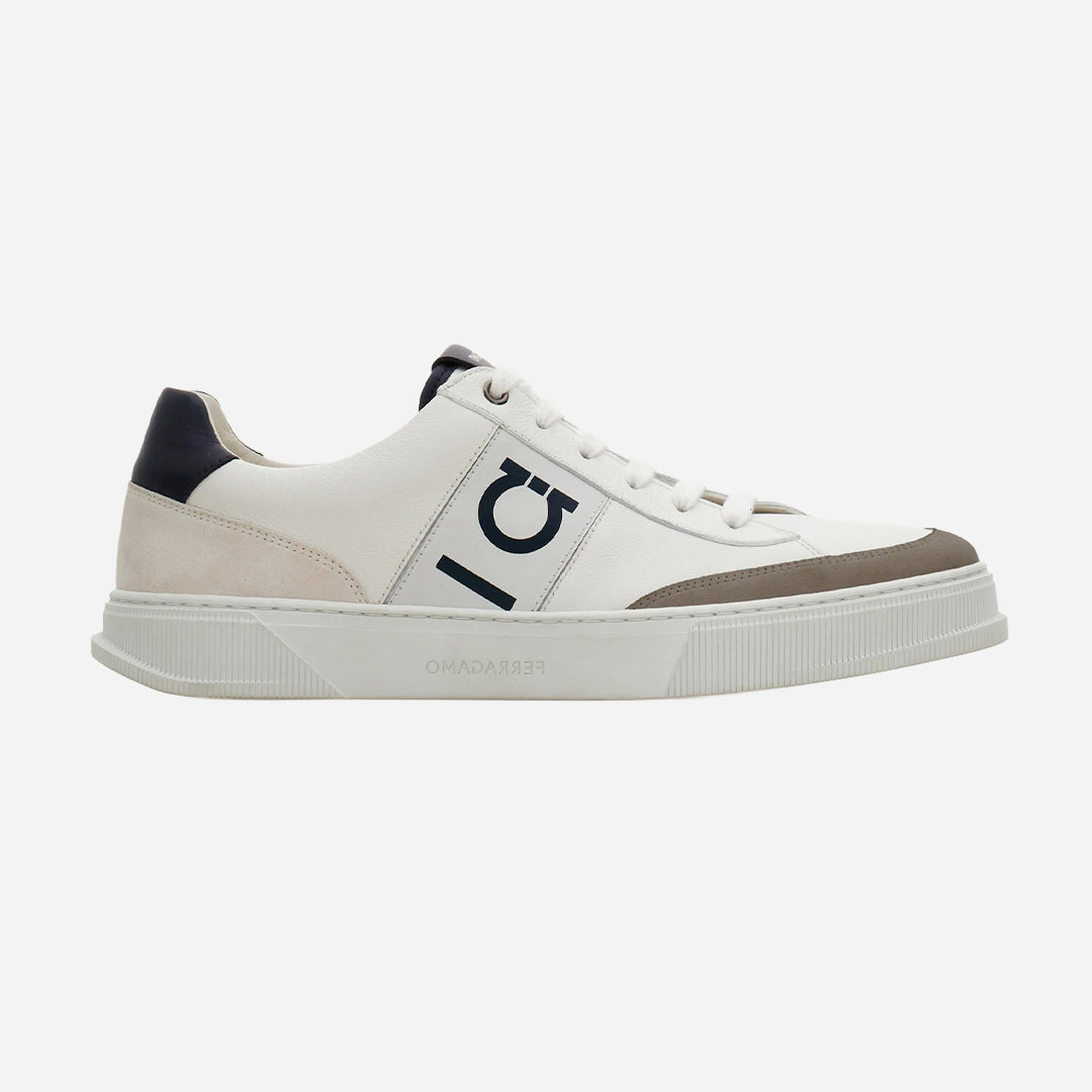 Tenis Low-top Alaska Blanco Detalle Azul S.F.