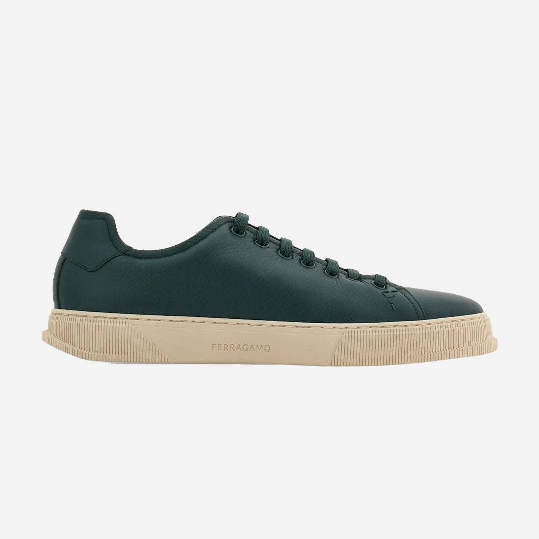 Tenis Bruce Verde Oscuro Cuero S.F.