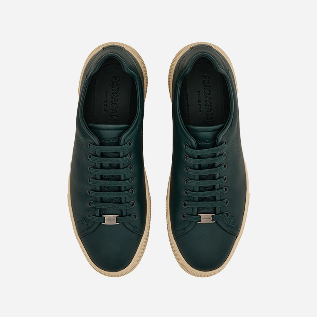 Tenis Bruce Verde Oscuro Cuero S.F.