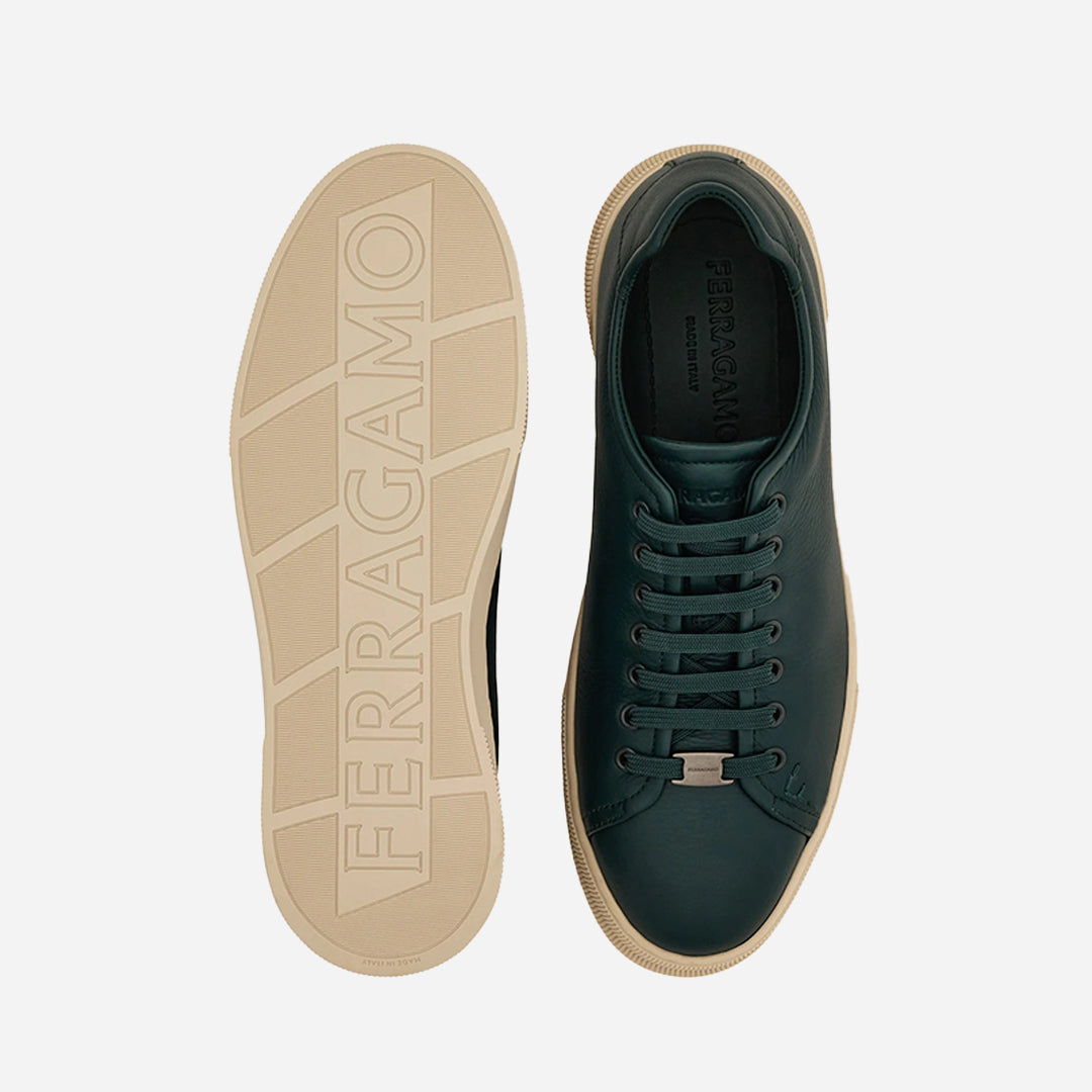 Tenis Bruce Verde Oscuro Cuero S.F.
