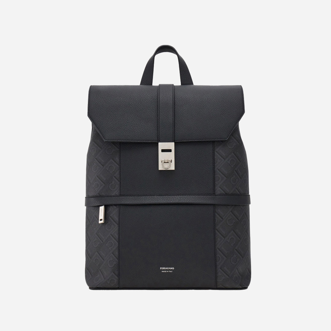 Backpacks Monogram con Hebillas Gancini