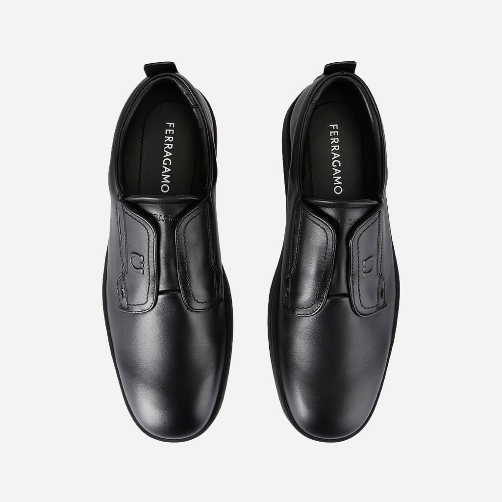 Zapato Negro Slip on Derby S.F.