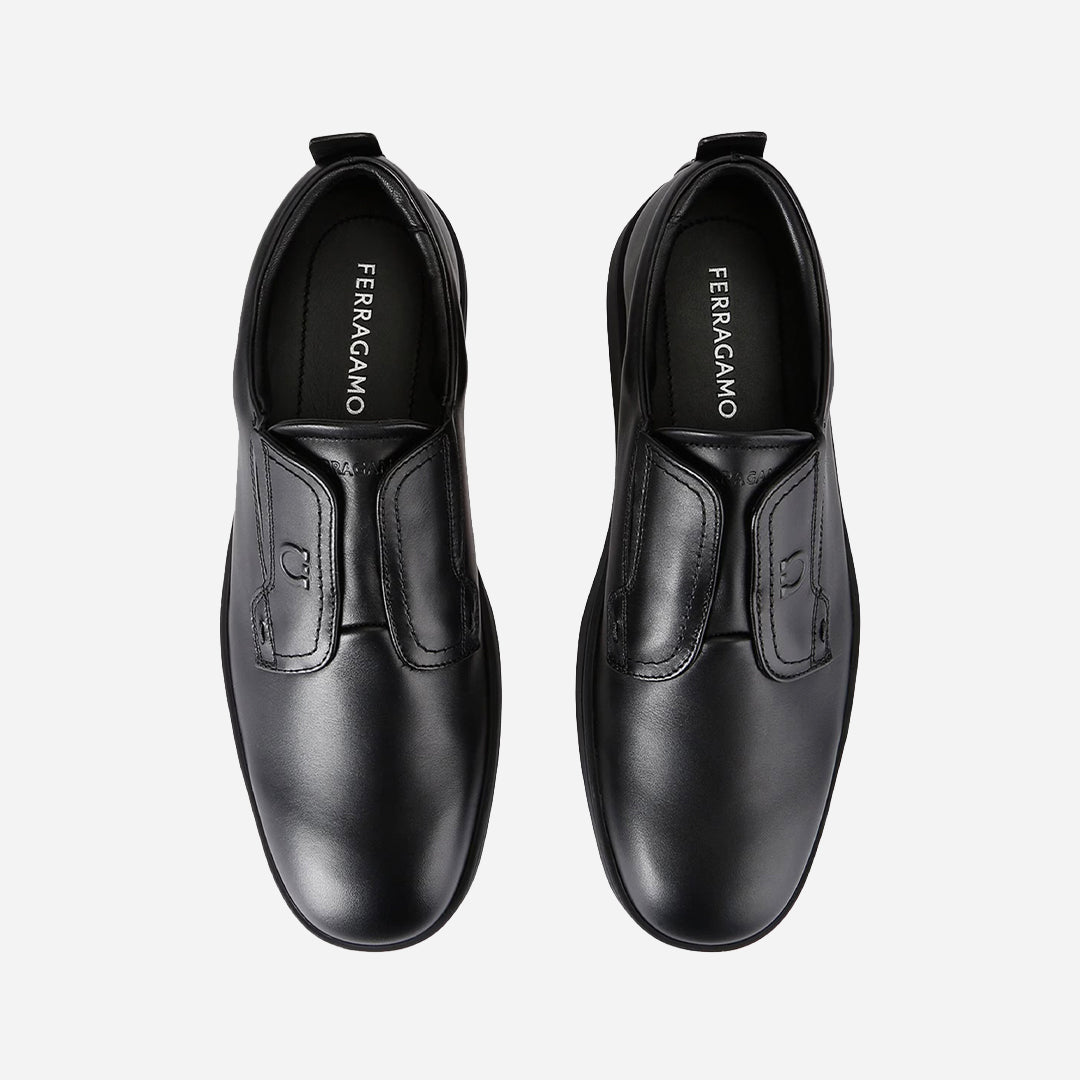 Zapato Negro Slip on Derby S.F.
