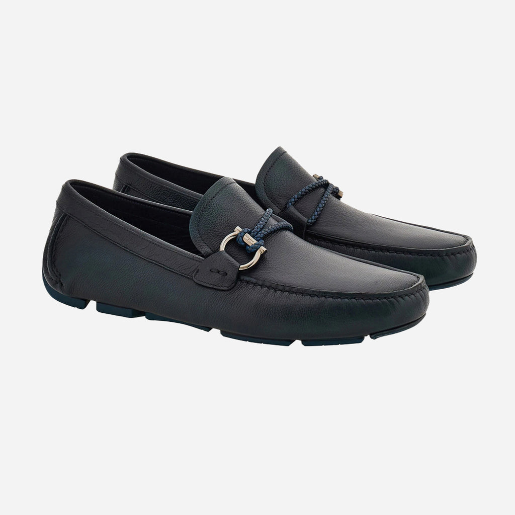 Zapato Mocasines Driver Front Azul Titanio S.F.