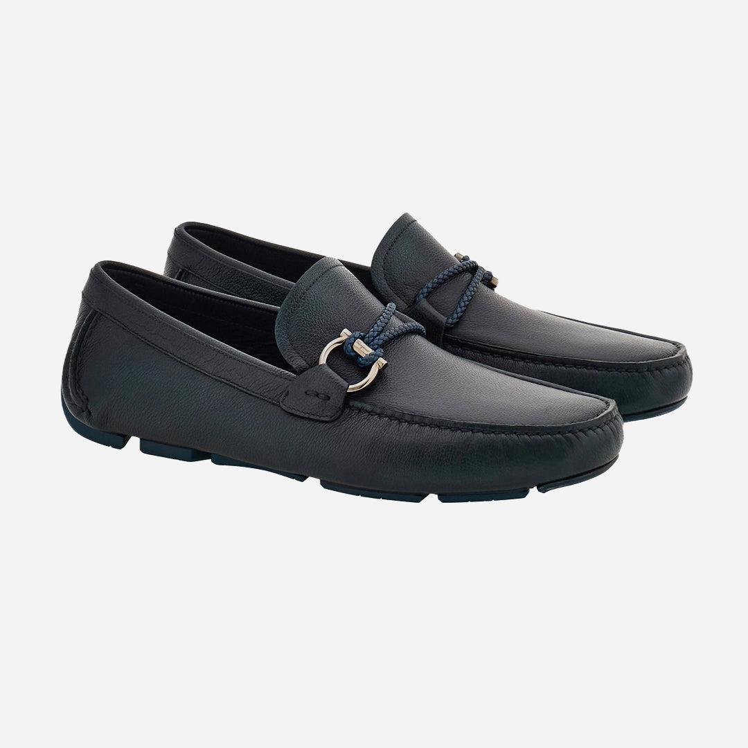 Zapato Mocasines Driver Front Azul Titanio S.F.