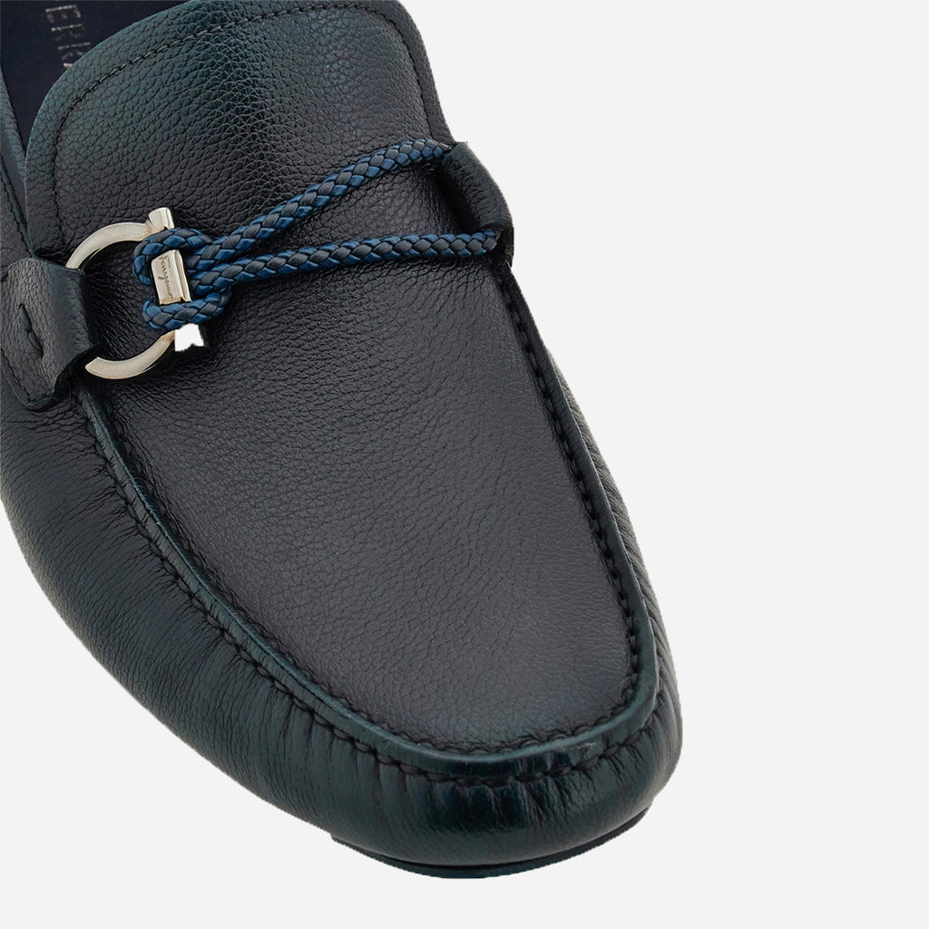Zapato Mocasines Driver Front Azul Titanio S.F.