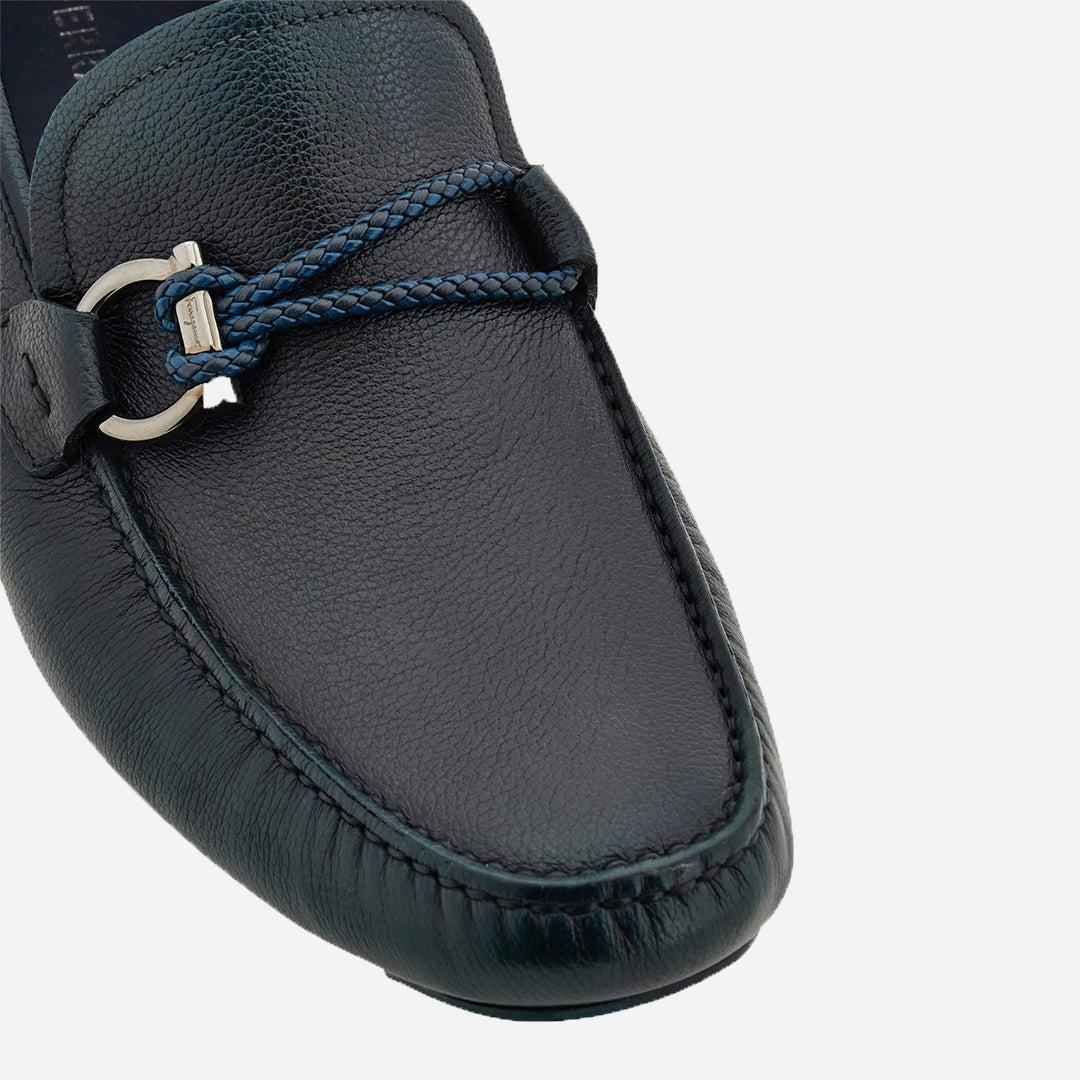 Zapato Mocasines Driver Front Azul Titanio S.F.