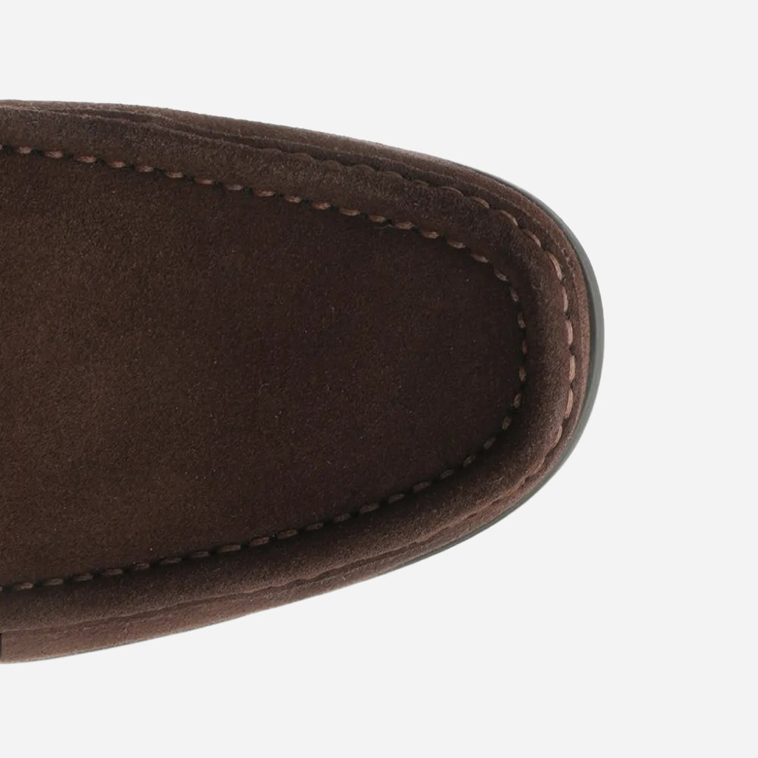 Zapato Mocasines Grandioso Gamuzado Marrón S.F.