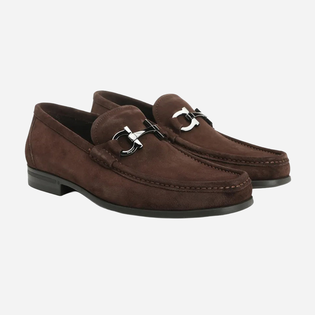 Zapato Mocasines Grandioso Gamuzado Marrón S.F.