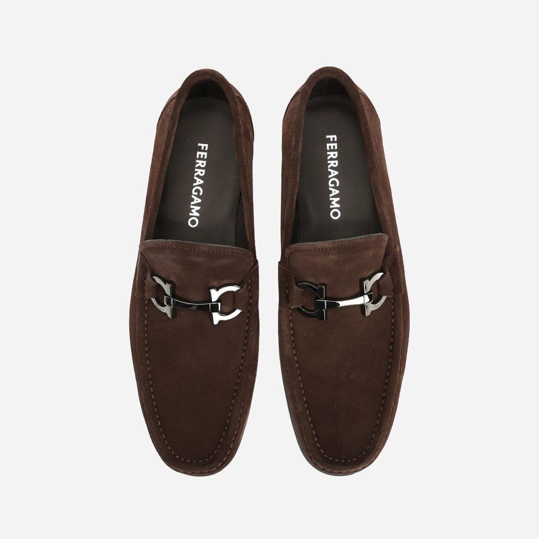 Zapato Mocasines Grandioso Gamuzado Marrón S.F.