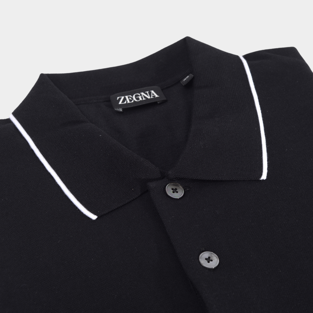 Camiseta Polo Negra Basic E.Z.