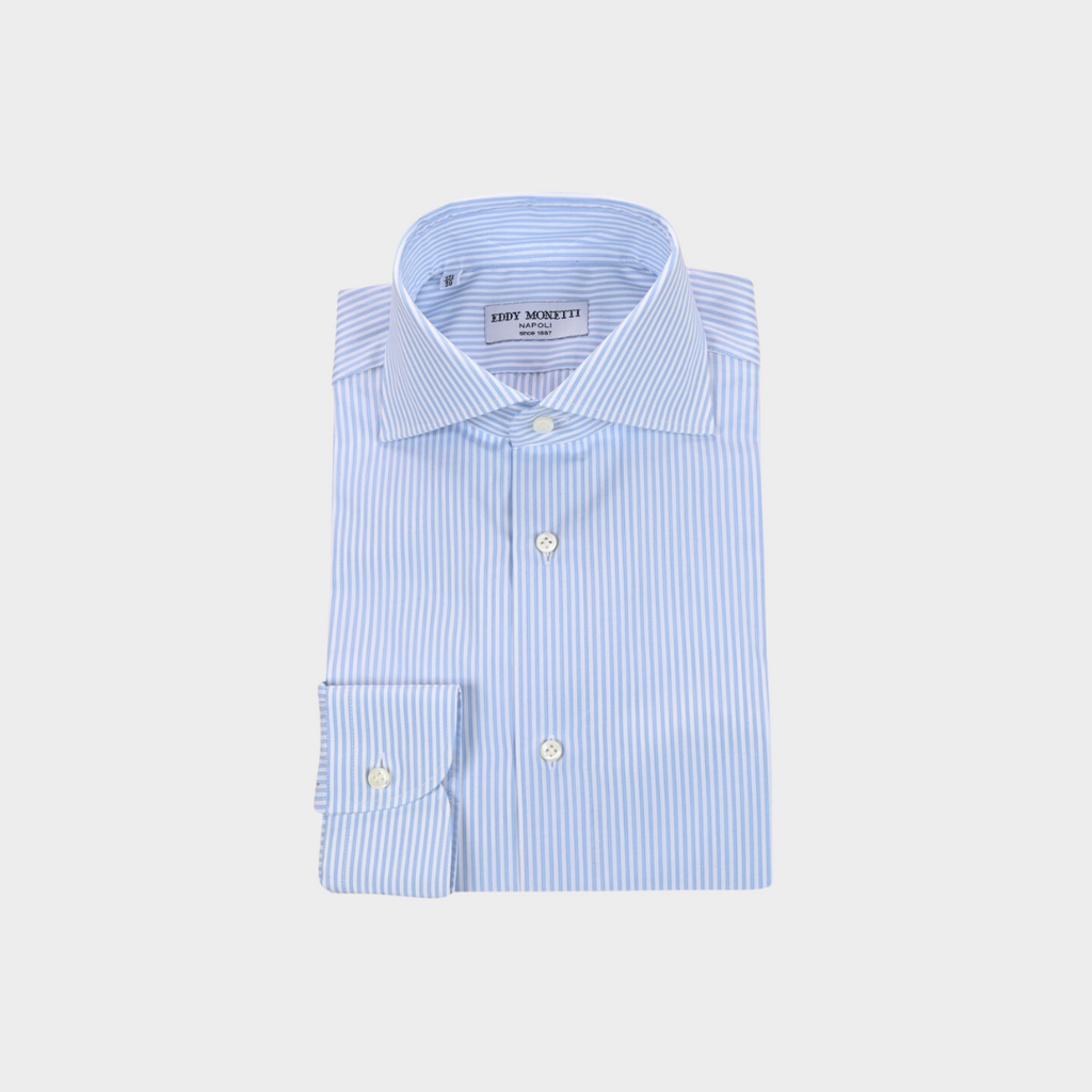 CAMISA EDDY MONETTI AZUL RYS ALGODON (331-1 FRANCESE)