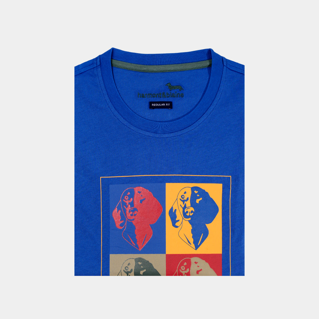 T-SHIRT HARMONT AZUL ALGOD (IRK222021223-805)