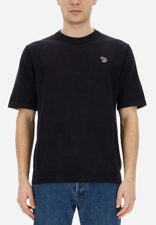 CAMISETA-TSHIRT PAUL SMITH NEGRO ALGODON (M2R-011R-KZEBRA-79)