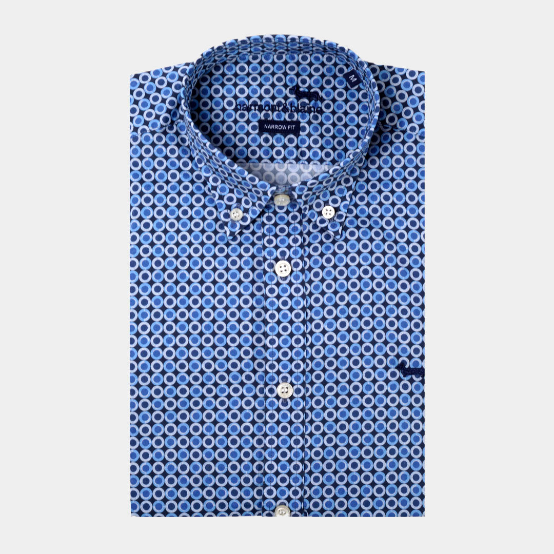 Camisa Hombre Patrón Geométrico H&B