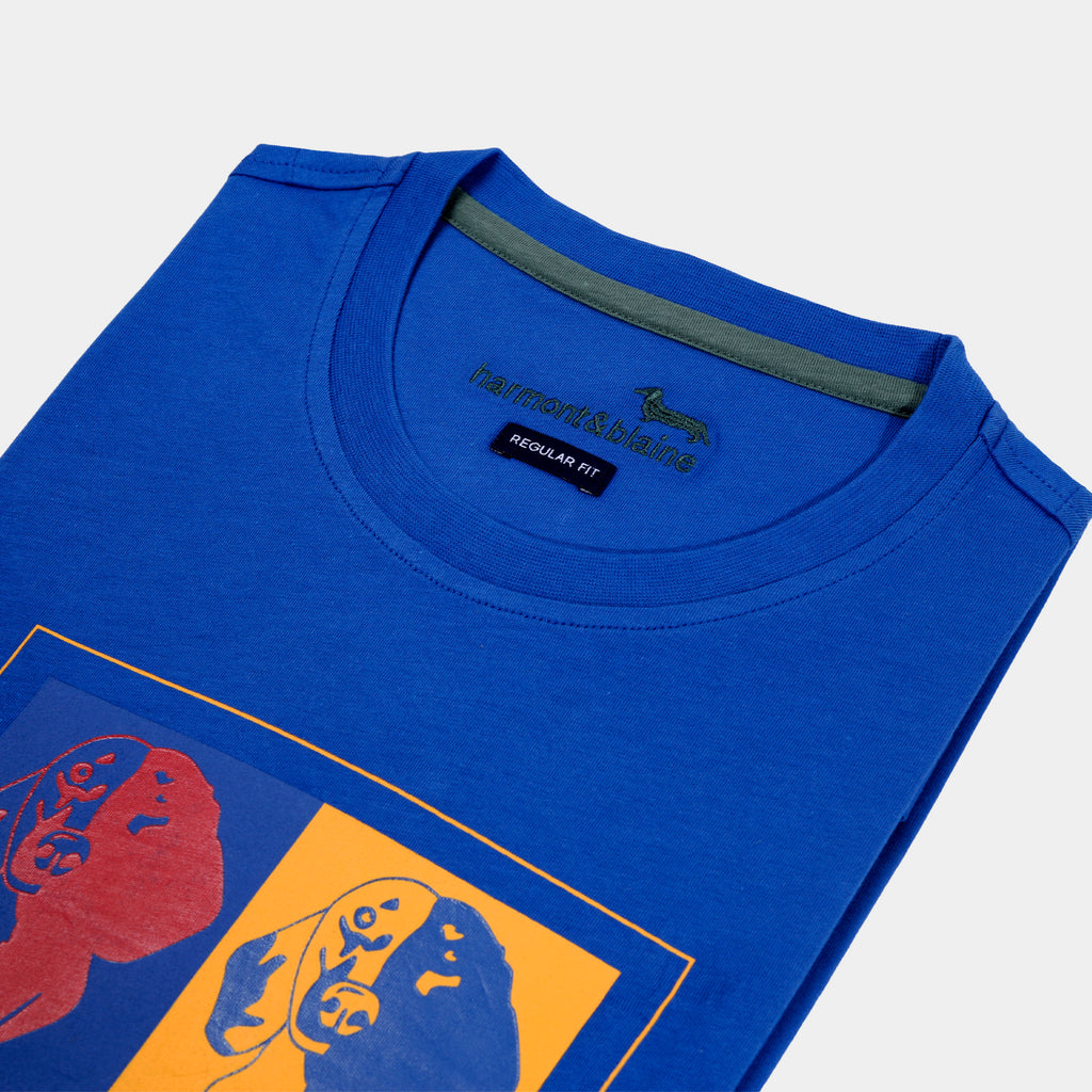 T-SHIRT HARMONT AZUL ALGOD (IRK222021223-805)