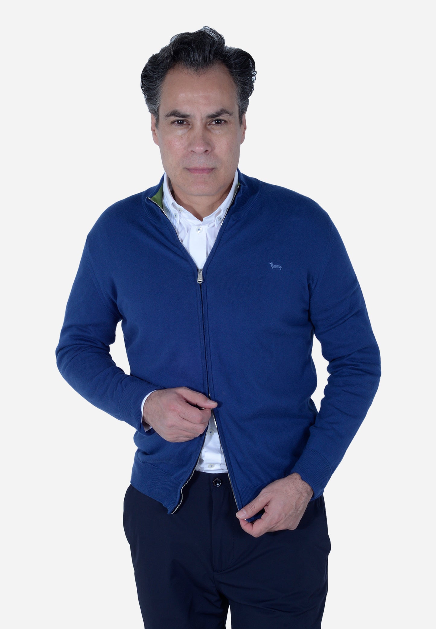 SWETER HARMONT & BLAINE AZUL ALGODÓN (HRL080030075-856)