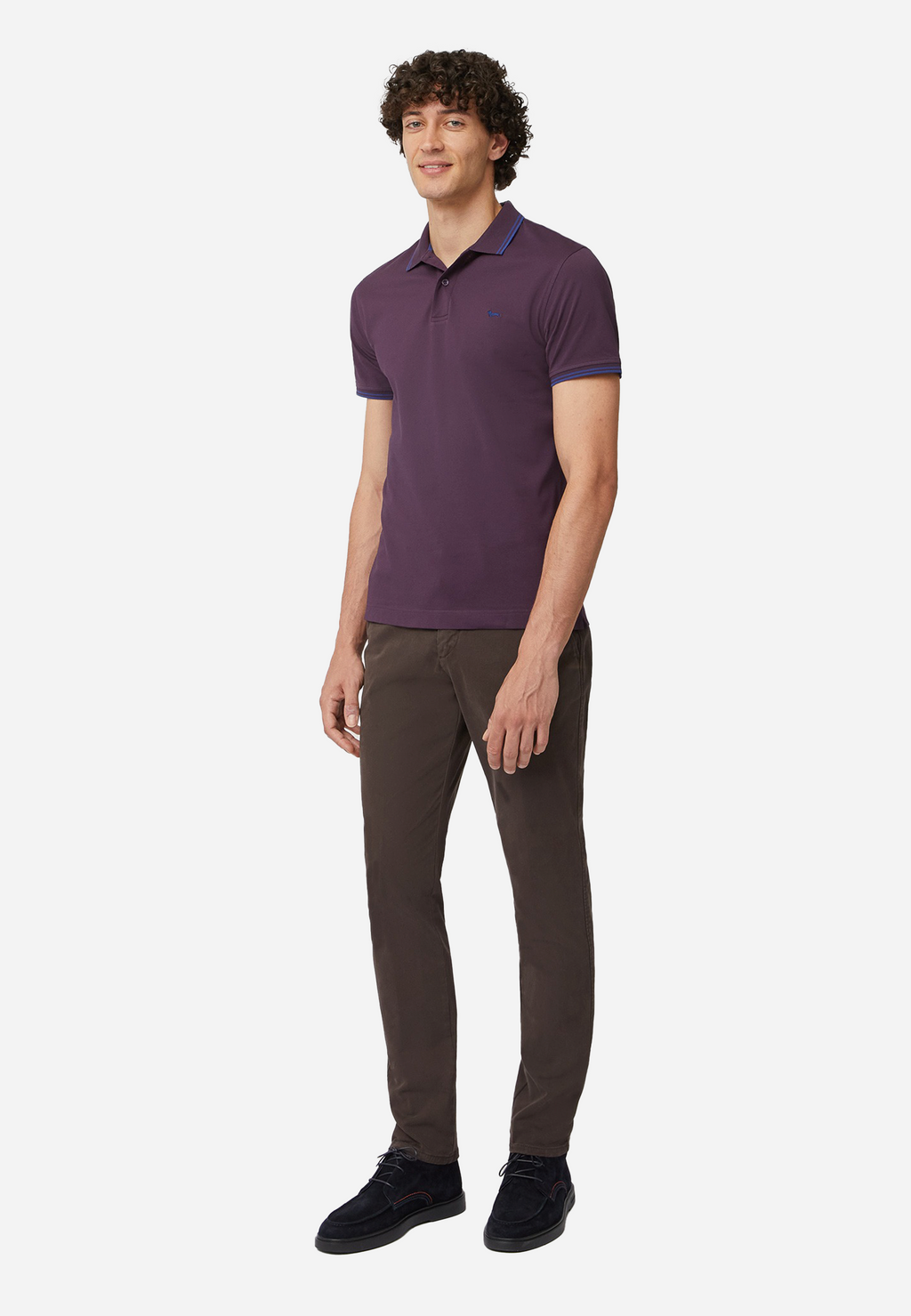 CAMISETA POLO HARMONT & BLAINE MORADO ALGODON (LNM010021148588)