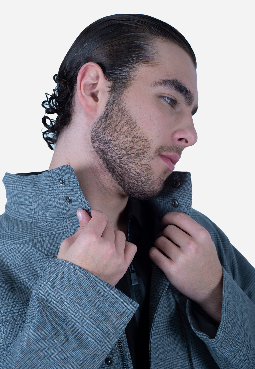 Chaqueta de Cuadros Estilo Británico H.L.
