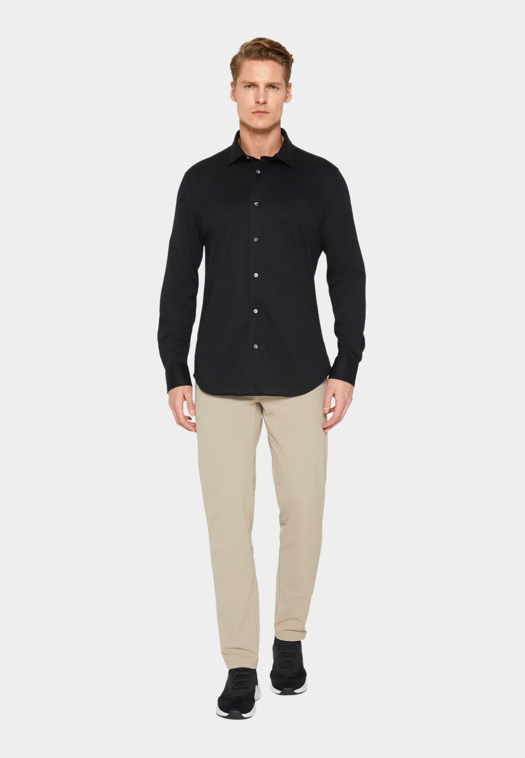 CAMISA SPORT BOGGI NEGRO ALG + POLIE