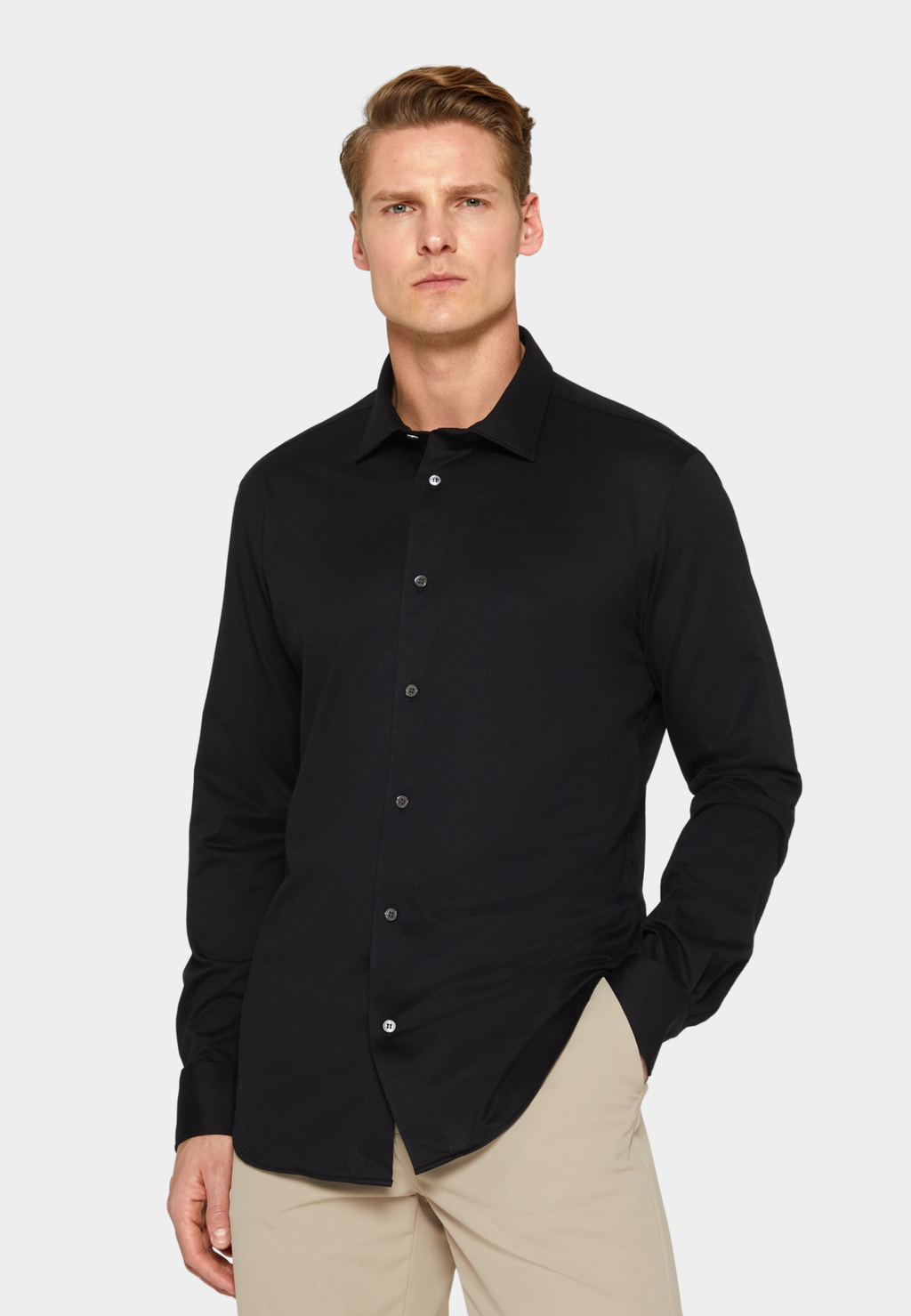 CAMISA SPORT BOGGI NEGRO ALG + POLIE