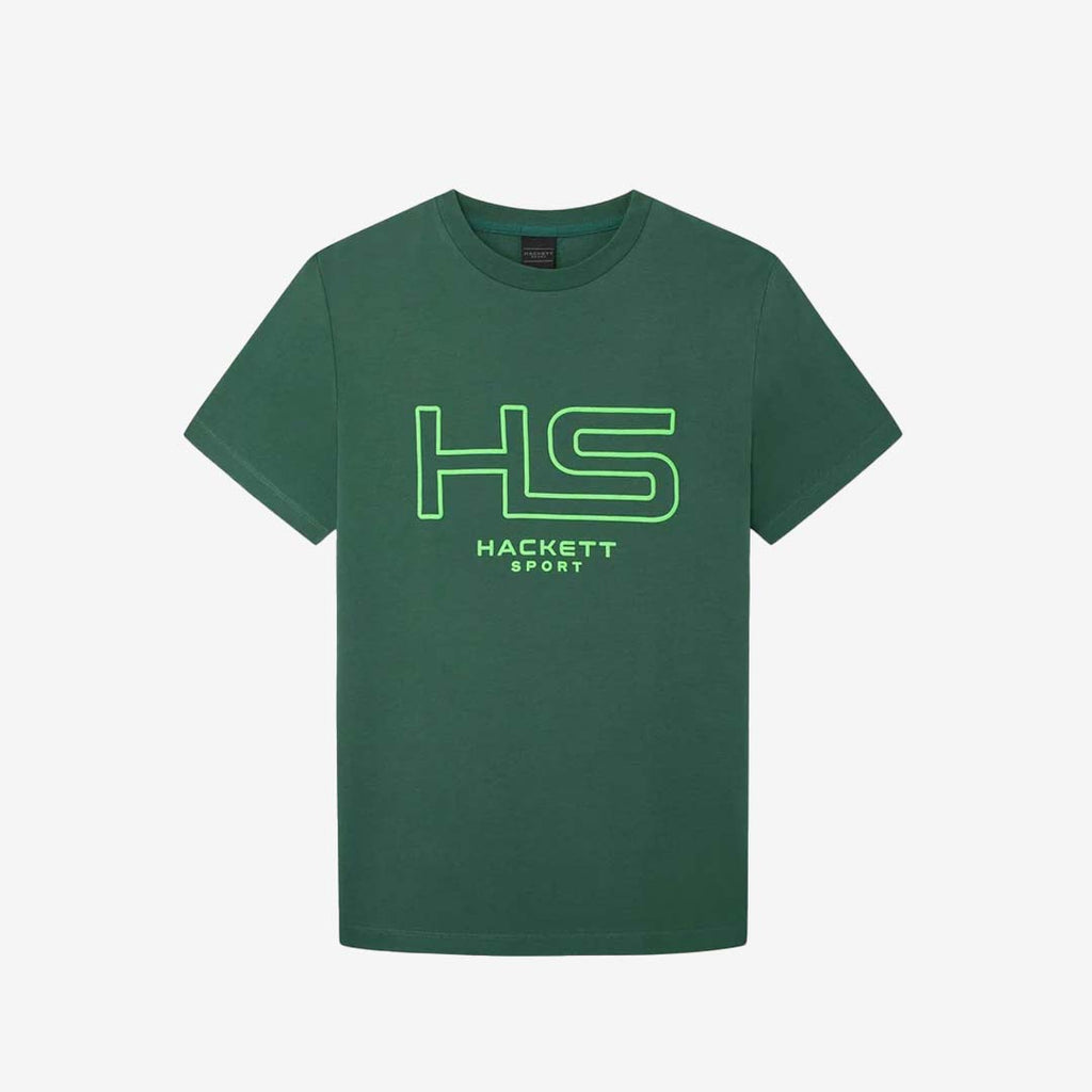 CAMISETA-TSHIRT HACKETT LONDON VERDE ALGODON (HM500804-6AB)