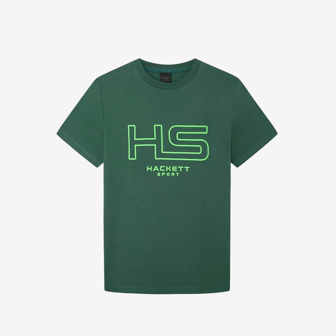 CAMISETA-TSHIRT HACKETT LONDON VERDE ALGODON (HM500804-6AB)