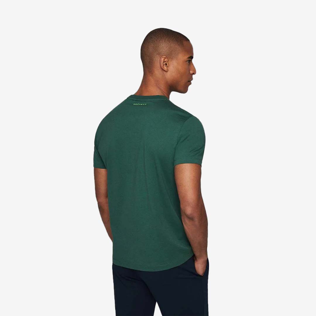 CAMISETA-TSHIRT HACKETT LONDON VERDE ALGODON (HM500804-6AB)