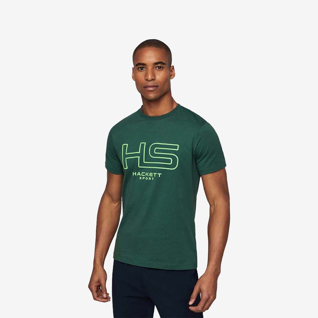 CAMISETA-TSHIRT HACKETT LONDON VERDE ALGODON (HM500804-6AB)