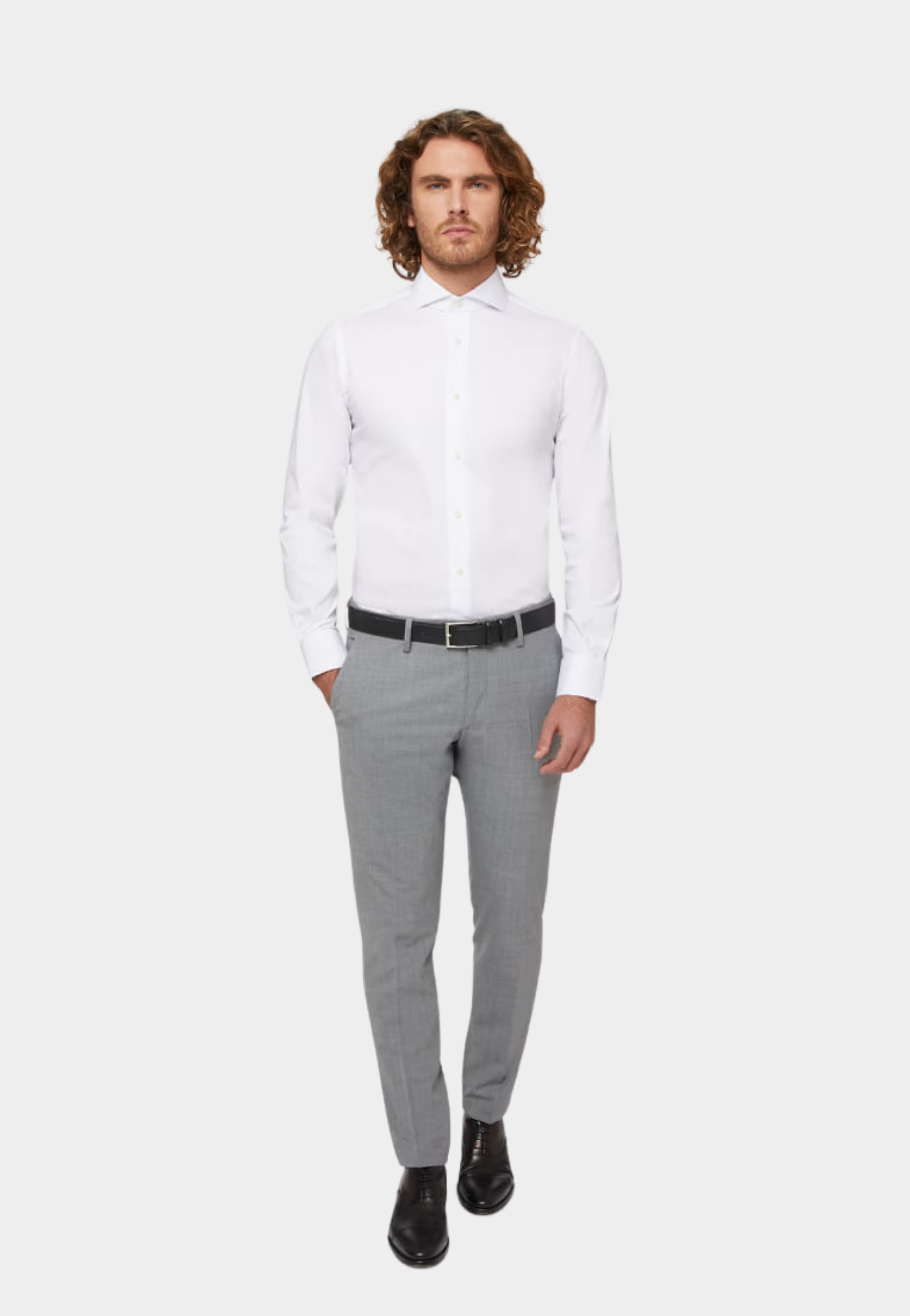CAMISA BOGGI BLANCO ALG + POLIA + ELAS