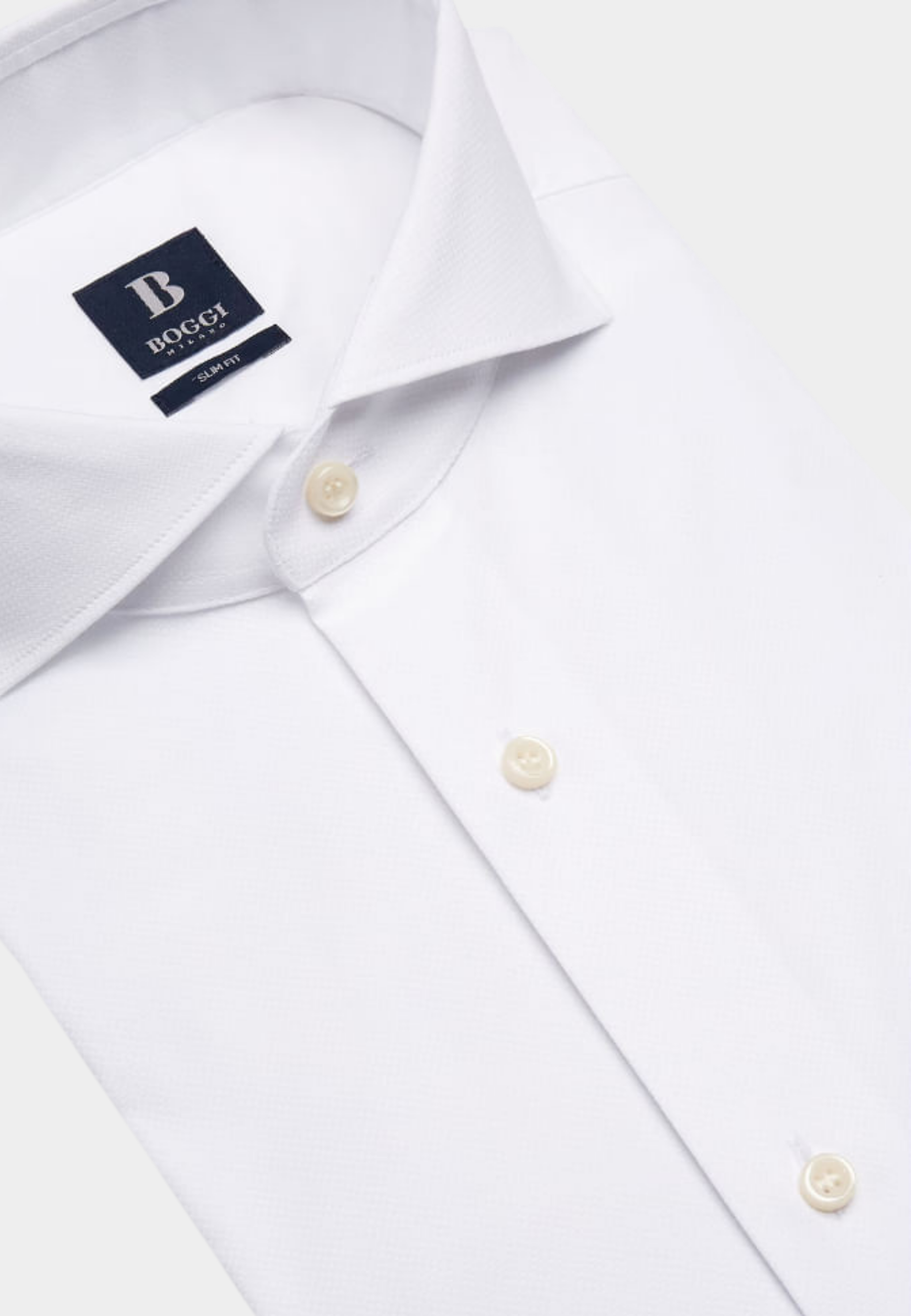 CAMISA BOGGI BLANCO ALG + POLIA + ELAS